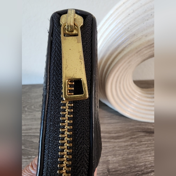 FOSSIL CLUTCH BLACK LEATHER WALLET - Picture 2 of 6